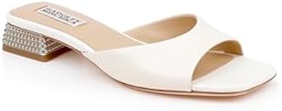 Badgley Mischka's Oahu Slide Sandal, Cream, 9.5
