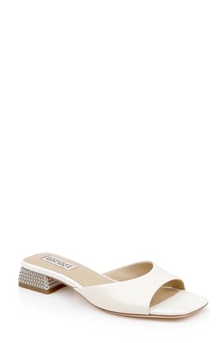 Badgley Mischka's Oahu Slide Sandal, Cream, 9.5