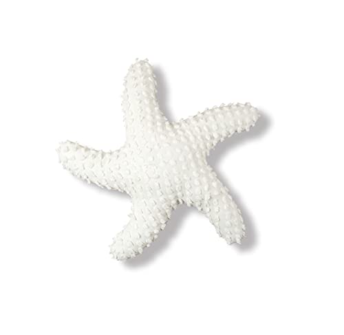 C&F Home Tufted Coastal White Starfish Shaped Accent Throw Pillow