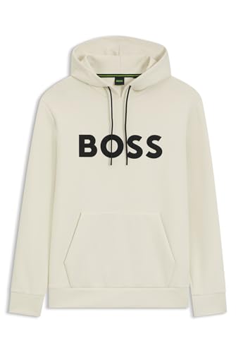Boss Para Hombre. 50551457 Sudadera Soody Zone Beige (S), Casual, AlgodóN