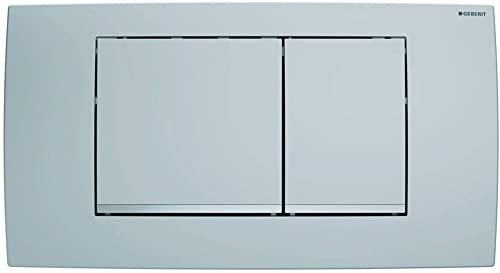 Azionamento frontale Geberit, Placca di comando Twinline 30 115.899.KN.1, per risciacquo a 2 quantità, colore cromo satinato, cromo 115899KN1