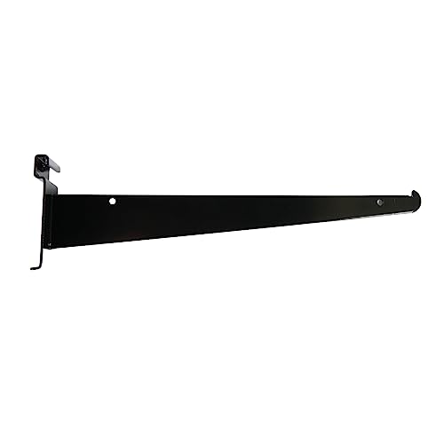 Sswbasics 40410-10 Grid Wall Accessory - 12 Inch Black Metal Shelf Brackets cover