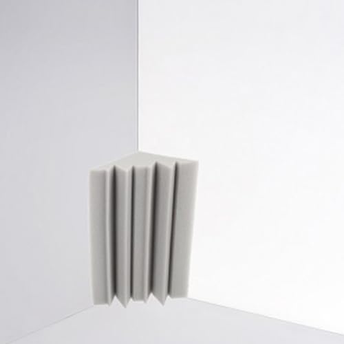 6pcs paneles trapeadores de graves retardantes de llama grises para aislamiento acústico, 12x12x24cm, para Ktv, estudio, teatro y sala de grabación miniatura 4