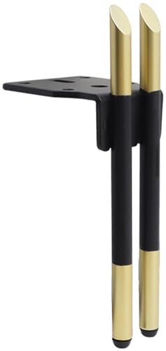 4 Pieds de Meuble Métal Noir et Or pour Canapé et Table Basse DIY