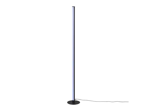 Reality Leuchten LED Stehleuchte Tendo R45711102, Kunststoff Schwarz matt, inkl. 11 Watt RGB LED, Fernbedienung, Dynamic Light, Sound Control