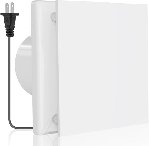 Okryain 換気扇 小型換気扇 100mm パイプファン 【インボイス制度登録店】 排気ファン 除湿 脱臭 空気交換 浴室・倉庫・トイレ用 (A型-四角型カバー)