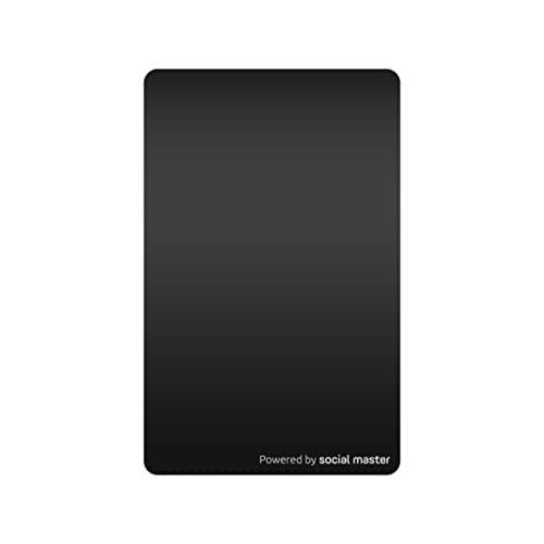 Social Master Digital Business Card Metal Wallet Sized Nfc Business Card For Instant Contact And Social Media Sharing No App Required No Fees Ios And Android Compatible (Blackout) #TOP1
