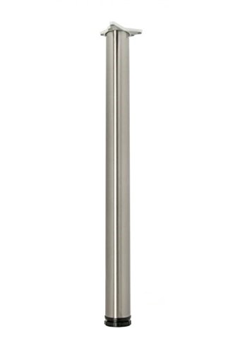 Dura patas para muebles (2 unidades, altura ajustable stützfüße – Material: acero inoxidable aspecto 710 mm + 60 mm, diámetro de tubo 60 mm Muebles Soporte Pata de mesa redonda pies de Aqua de baño Shop