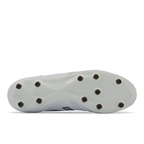 New Balance Men's 442 Team Fg V2 Soccer Shoe, White/Black, 9.5 Wide