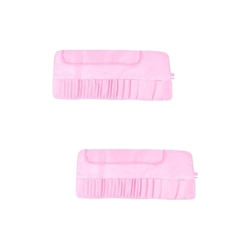 2pezzi Borsa Cosmetica Portatile Organizer Per Pennelli Trucco Per Viaggi e Attività Outdoor Perfetta Per e Accessori Makeup