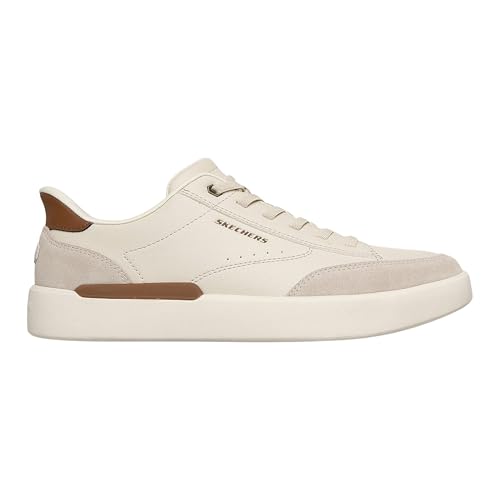Skechers VERLOMA Radical - Tenis para Hombre, Color Blanco Roto sintético/Gamuza, Talla 8