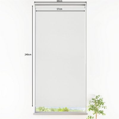 GoodHome Store Enrouleur occultant Boreas 2 Blanc cassé 60 x 240 cm