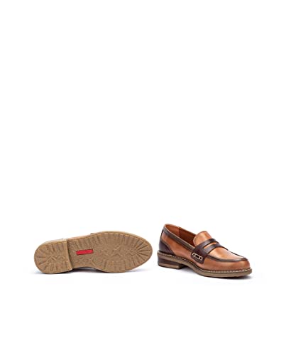 Image of PIKOLINOS Aldaya W8J-3541 Women's Loafers - Premium Calfskin Leather Slip-On - Lightweight Comfort, Removable Insole, Medium & Wide Width Ergonomic Everyday Support