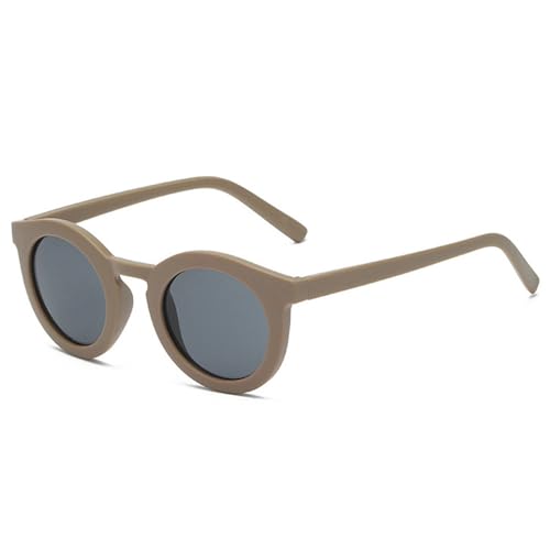 Round Punk Sunglasses for Women & Men UV400 Frame