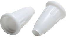 Pack of 2 White Cord Pulls, 3/16" Opening for the Cord