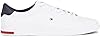 Tommy Hilfiger Men’s Essential Leather Detail Vulcanised Trainers, White (White), 10 #3
