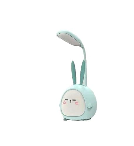 3 mode desk lamp with night light option | usb rechargeable led study light for home office & kids blue 1
