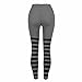 Halloween Women Costume Leggings Cute Stripe Print High Waist Tight Pants 2025 Fashion Clothes Outfits Gray
