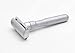 MERKUR FUTUR 700 Adjustable Double Edge Safety Razor - Matte Chrome, Adjustable Razor With Dial, Made in Germany, Plastic-Free, Snap-On Cap Design, Straight Bar