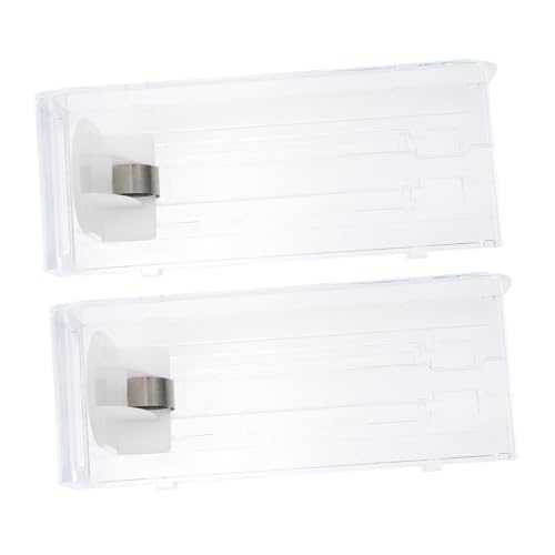 Hoement 2pcs Auto-Push Display Holders for Shops Integrated Propeller Easy to Operate Suitable for Supermarkets and Retail Spaces