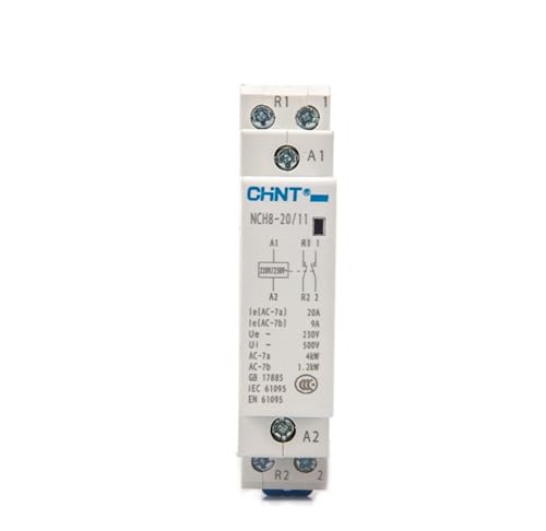 Contacteur modulaire AC NCH8-20 20A pour tableau électrique domestique 220V