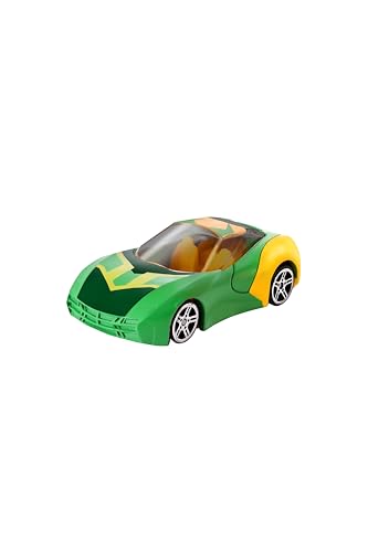 Image of Marvel Go Collection | Knight Speed | Loki | 1:64 Diecast Toy Car | Ages 3 and Up | Collect Them All, Green