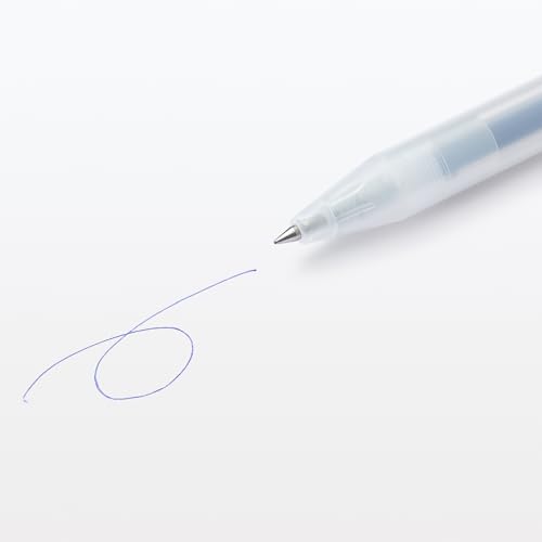 Image of MUJI Smooth Gel Ink Knock Type Ballpoint Pen 0.3mm, Blue