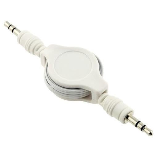 Cable Auxiliar Retráctil 3.5mm compatible con Auto y Audio miniatura 5
