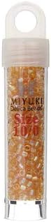 Miyuki Delica 8/0 RD 5.2gms Japanese Seed Beads - Light Amber Transparent AB