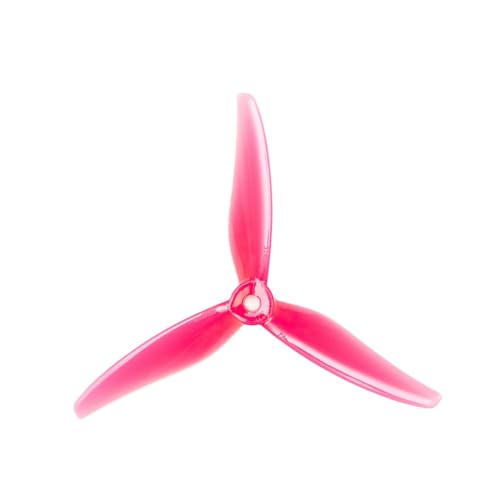 6ペア5インチ3プロペラRCドローンCW CCWとM5ホールFPVフリースタイルハリケーン51466 MCK V2と互換性(6Pairs Pank(Pink))