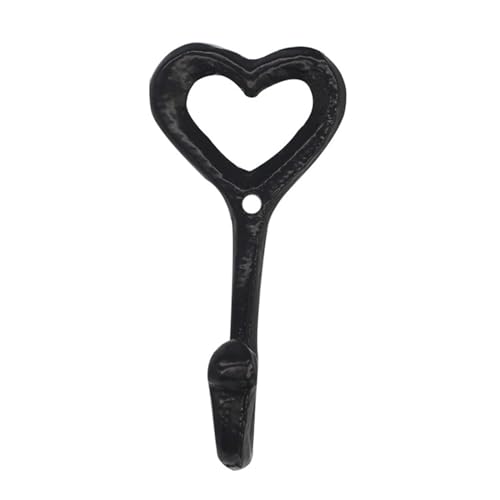 Ganchos Para Colgar Ropa Gancho Retro en forma de corazón, ganchos de hierro forjado, decoración for dormitorio, hogar, montado en la pared, Vintage, sombrero, abrigo, soporte, colgador de almacenamie