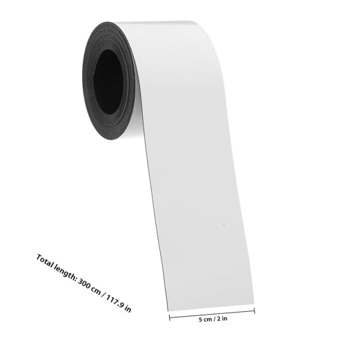 Étiquettes magnétiques effaçables blanche en rouleau 50 mm x 3 m réutilisable