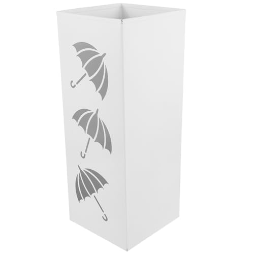 Porte-parapluie solide BESTYASH à grande capacité en fer blanc anti-fuite