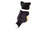 Teddy Hermann 91956 Hund Border Collie Tri-Color sitzend 30 cm, Kuscheltier mit idealem Recyclinganteil (Füllmaterial)