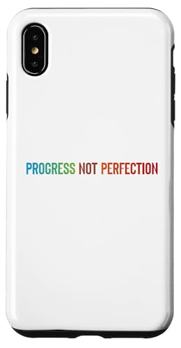 Progress Not Perfection Motivational Quote Inspire Mindset �X�}�z�P�[�X iPhone XS Max �p