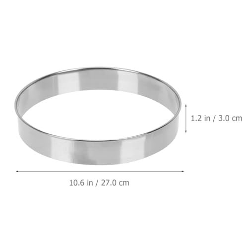 Anillo de pizza de acero inoxidable Healeved, accesorio duradero para pasteles 6