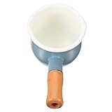 Casserole à lait : ✅✅✅✅ne changera pas le goût du lait, du thé de tout autre aliment, pratique et commode. c'est aussi un bon conducteur de chaleur. manche en bois ergonomique pour plus de confort et de sécurité. la conception à fond large et à bord étroit du pot donne plus d'espace. glaçage très lisse.