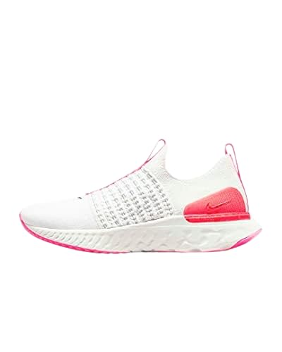 Nike Women's React Phantom Run Flyknit 2 DM8064-001 Shoes, White, 9