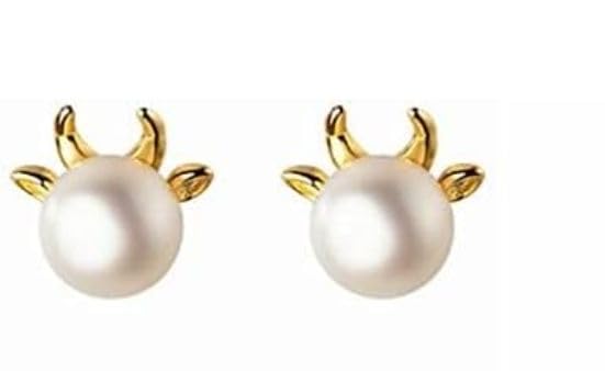 Boucles d'oreilles argent 925 YXWYXWA avec perle pour banquet et soirée