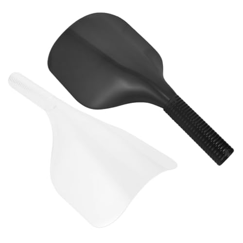 Veemoon Protector Facial Profesional para Peluquería Asa 2 Unidades Negro y Transparente Cobertura para Tintura y Permanente Protección Segura contra Laca y Químicos para Cuidado
