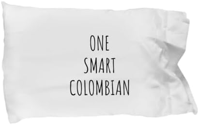 EzGift One Smart Colombian Pillowcase Funny Colombia Gift Idea for Clever Men Intelligent Women Geek Quote Gag Joke Pillow Cover Case 20x30 image 3