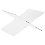 SHINEOFI Soporte para Libros de Acrílico Transparente para Escritorio, Soporte Multifuncional para Libros y Archivos, Diseño Práctico y Prevención de Caída para Oficina y Biblioteca