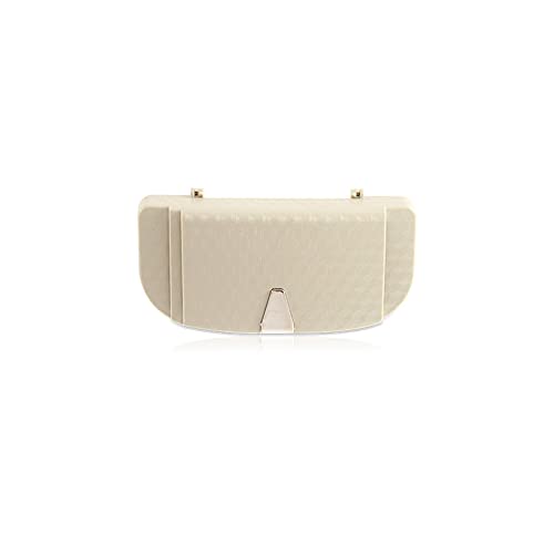 Soporte Para Gafas De Coche Con Ranura Para Tarjetas Clip Para Gafas Multifunción Para Coche Estuche Universal Para Gafas De Coche Abs para tarjeta, identificación, moneda, gafas de sol,visera (beige) Cover