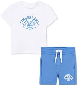 Timberland Baby Boys White T-Shirt + Shorts, White, 2 Jahre