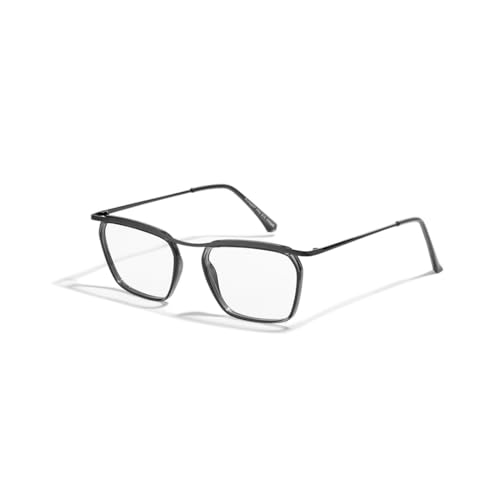 Image of SAM AND MARSHALL CHARLIE Eyeglasses - Light Weight Blu-Cut Computer Glasses With Tinted Metal Frames - Prescription Friendly Rectangle Shape for Men & Women