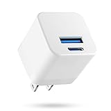 USB C Charger, Apple Watch Charger, Upgraded PD Dual Port Mini USB C Wall Charging, Type C Power Adapter Cube Brick Compatible for New Apple Watch Se Series New iPhone 12 13 14 Pro Max, White