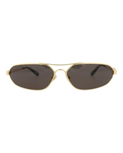 Balenciaga Shield-Frame Metal Sunglasses