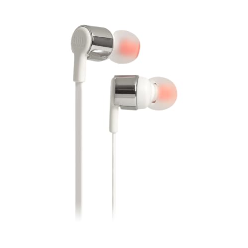 JBL Tune 210 In-Ear Kopfhörer Ohrhörer mit 1-Tasten-Fernbedienung und Integriertem Mikrofon Kompatibel mit Apple und Android Geräten - Grau