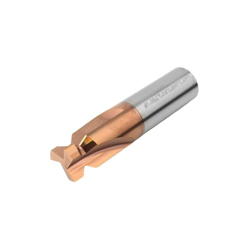 Image of 0.61 inch Carbide Square Nose End Mills, 3 Flute Solid End Mill Bits, Picatinny Rail Form Tool, AlTiN+TiSiN Coated Milling Cutters for DIYers and Professionals
