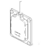 Image of Cisco AIR-ANT2460P-R 2.4 GHz, 6 dBi Patch Antenna w /RP-TNC Connector